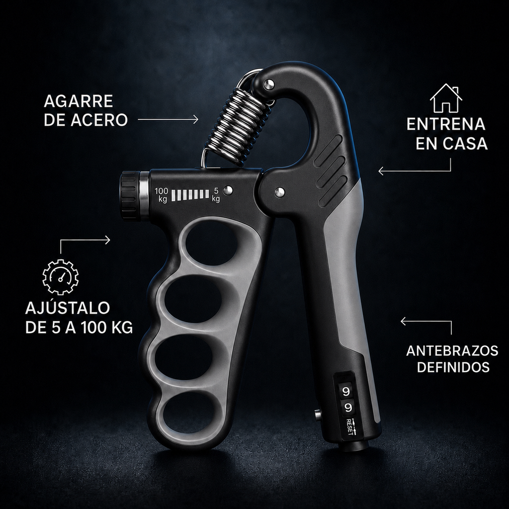 Fortalecedor de Agarre Ajustable GreekIron | 5-100KG