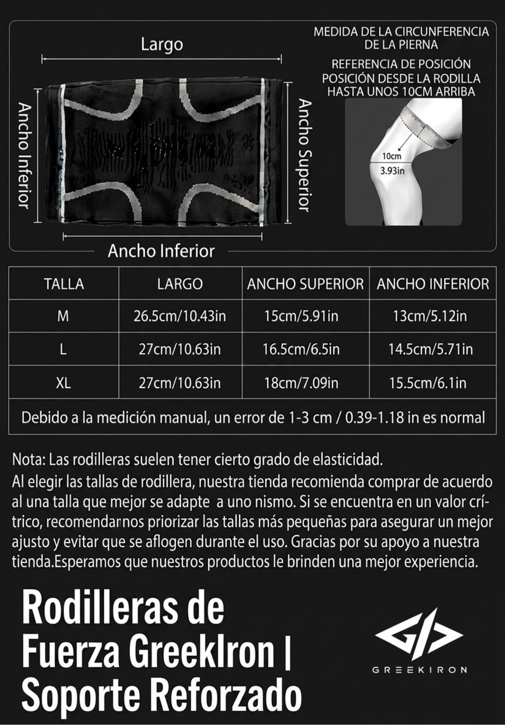 Rodilleras de Fuerza GreekIron | Soporte Reforzado